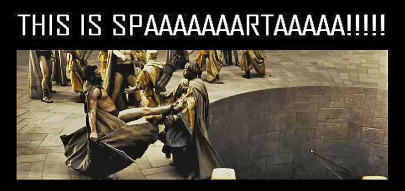 Image result for this is sparta kick