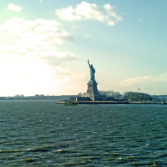 The Statue of Liberty seen from the ferry (photo by Maddy - the gipsygeek)